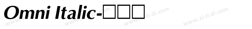 Omni Italic字体转换